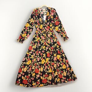 NWT Petal + Pup Ruana Long Sleeve Floral Maxi Dress Size XL Romantic Wedding